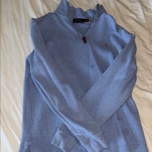 Polo by Ralph Lauren Light Blue Quarter-Zip Shirt Jacket